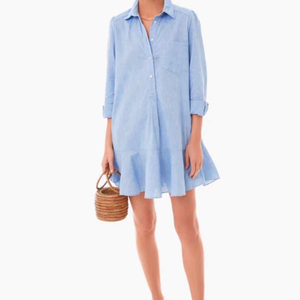 Tuckernuck Sky Blue Shirt Dress